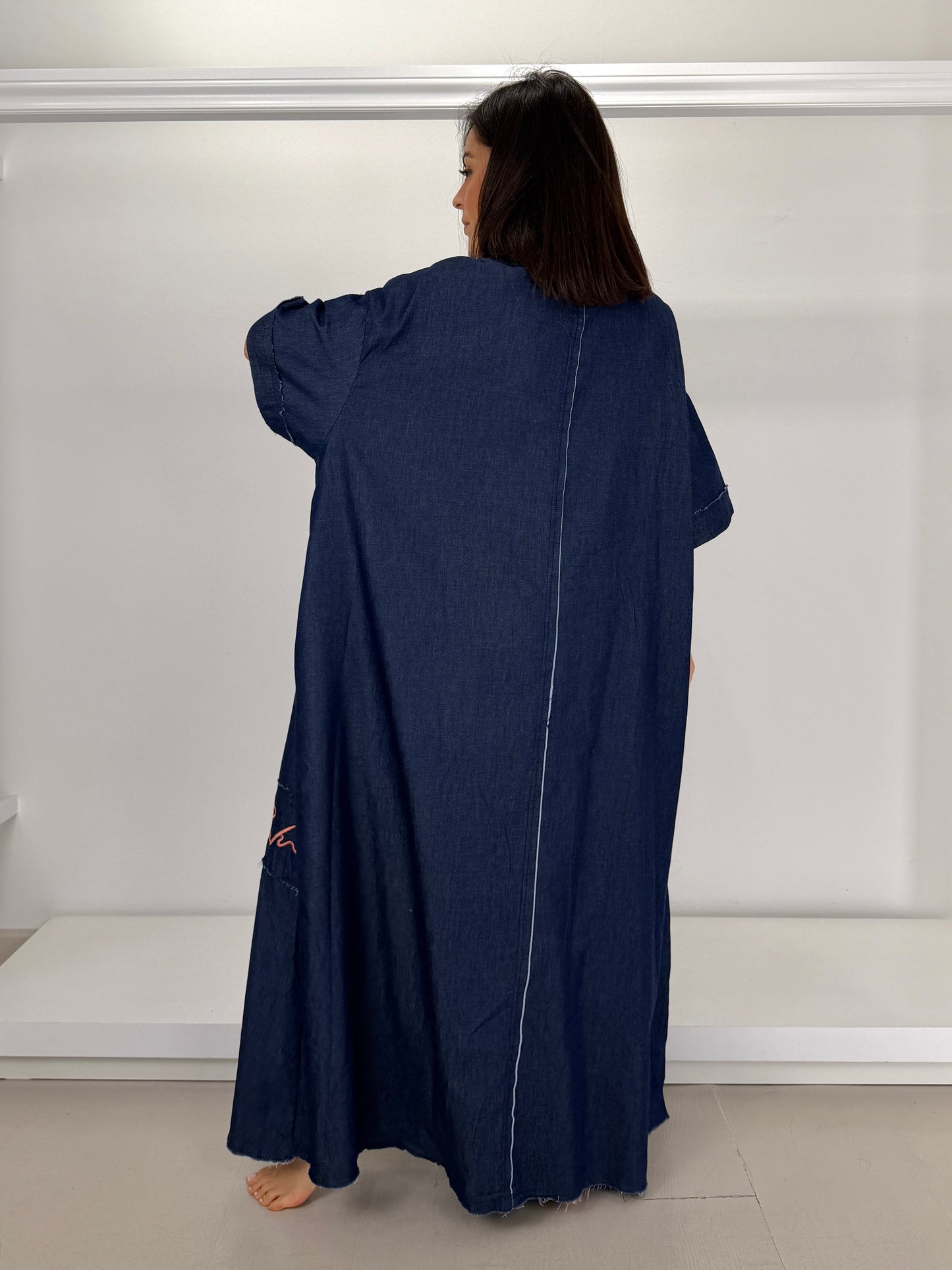 Abito lungo in jeans leggero