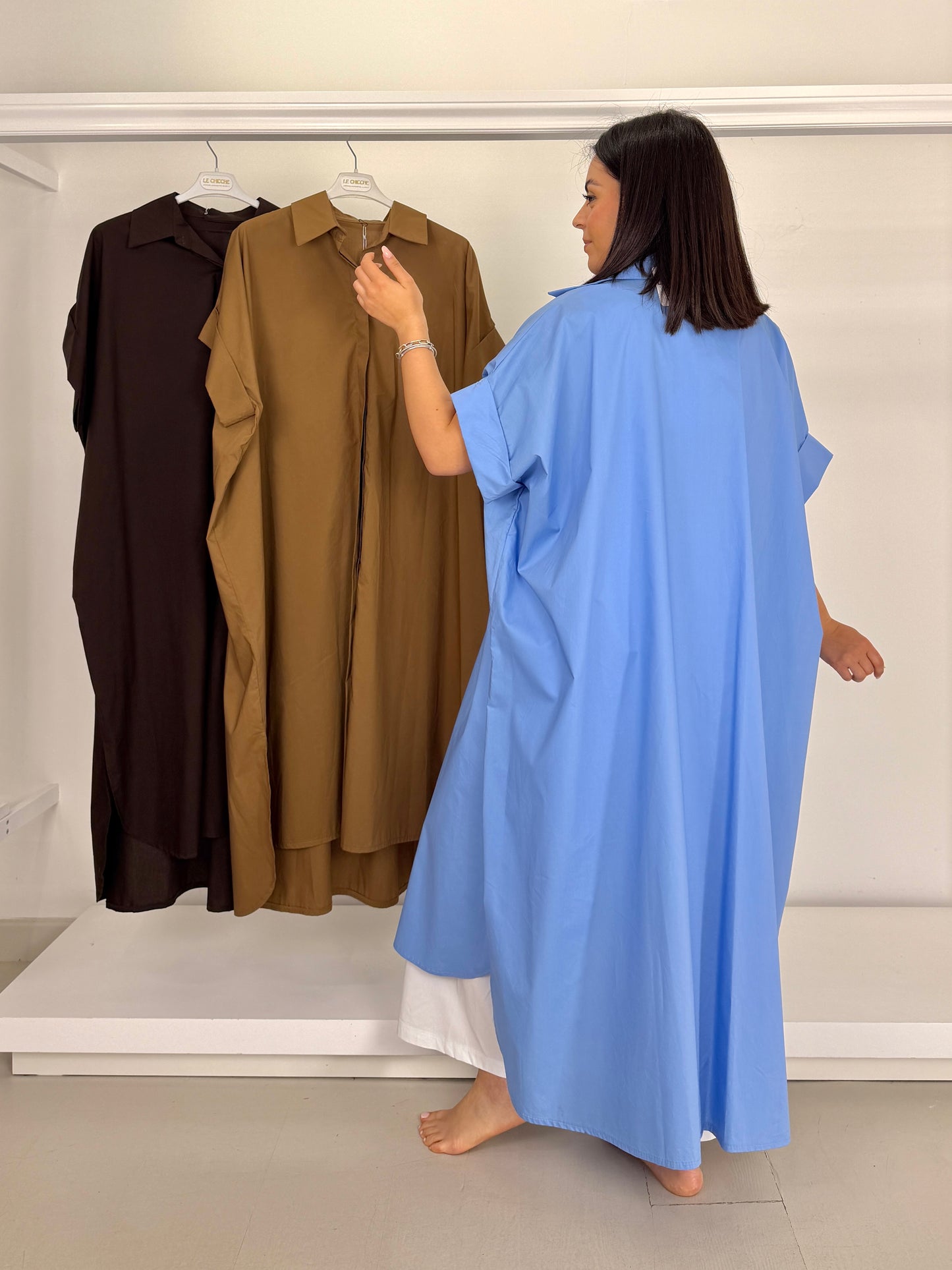Abito chemisier tessuto camicia