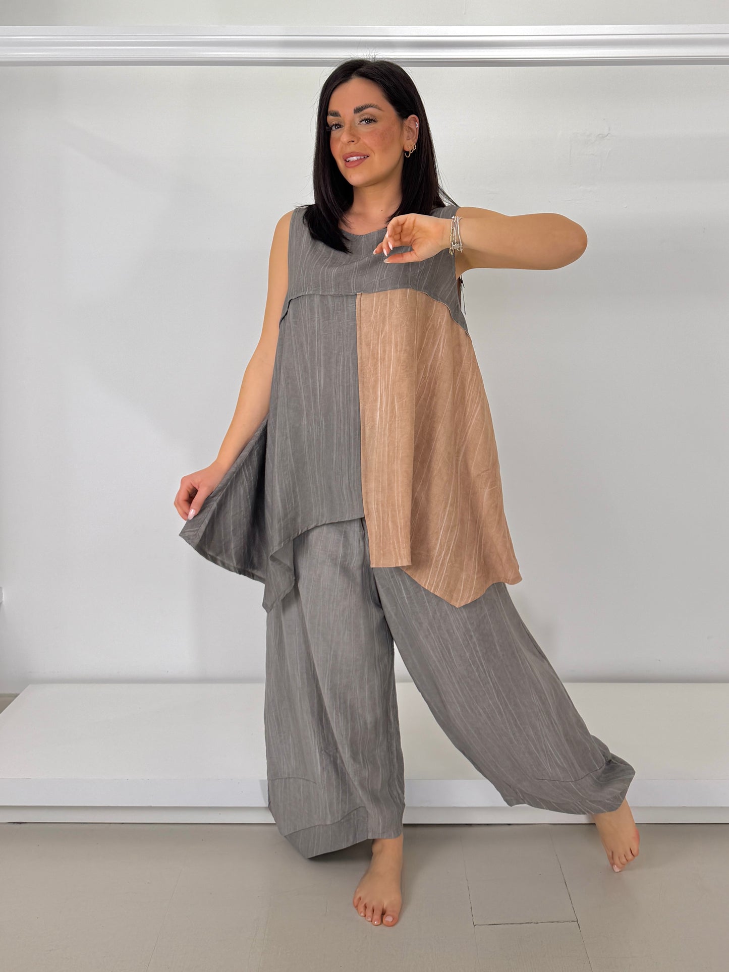 OZAI N KU Canotta svasata bicolor