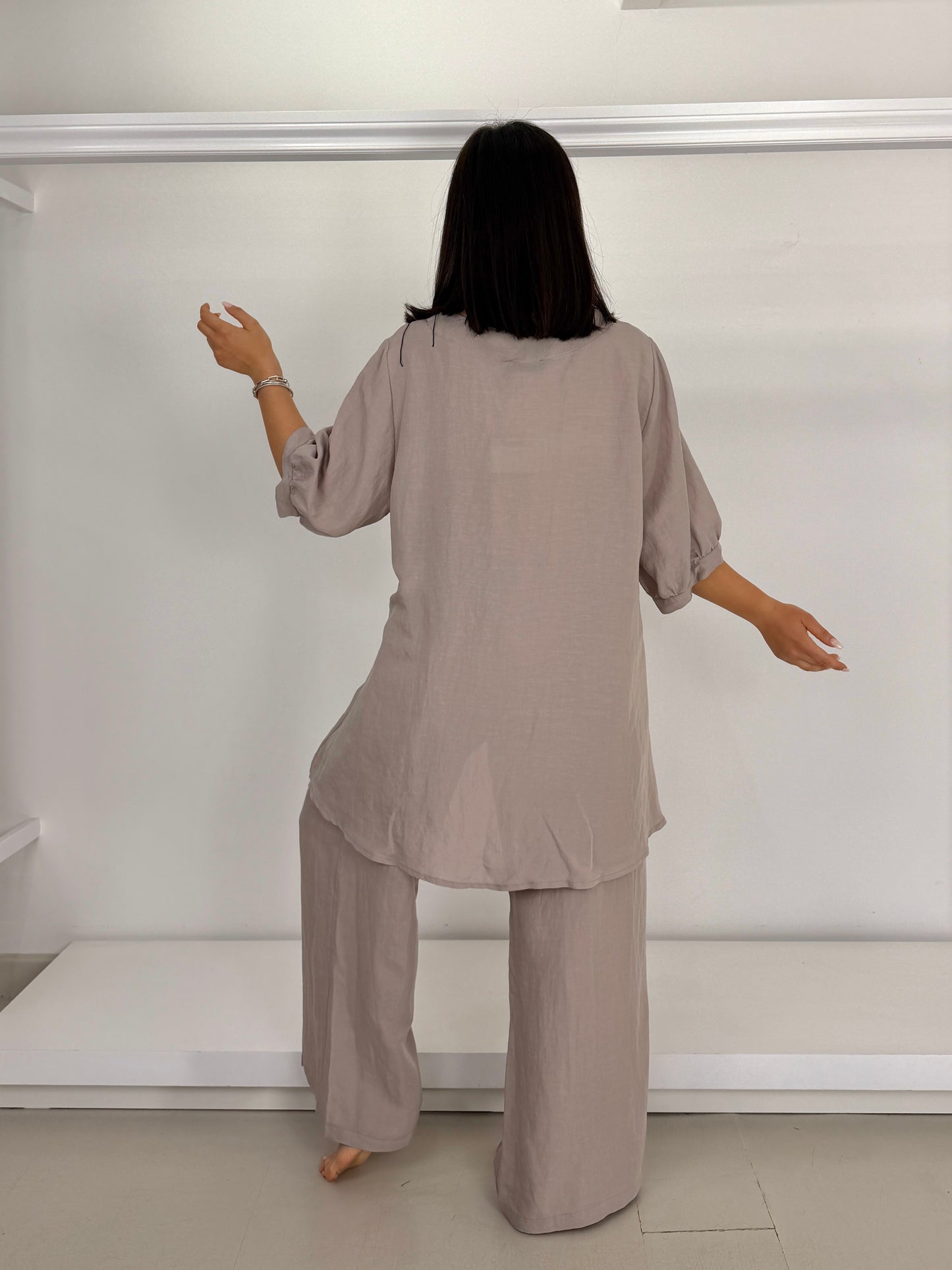 E.D. Pantalone misto lino