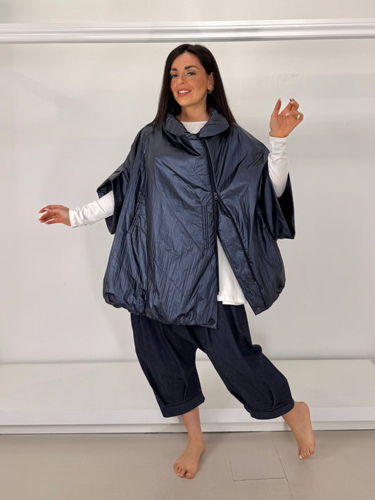 Pantalone effetto jeans cavallo basso