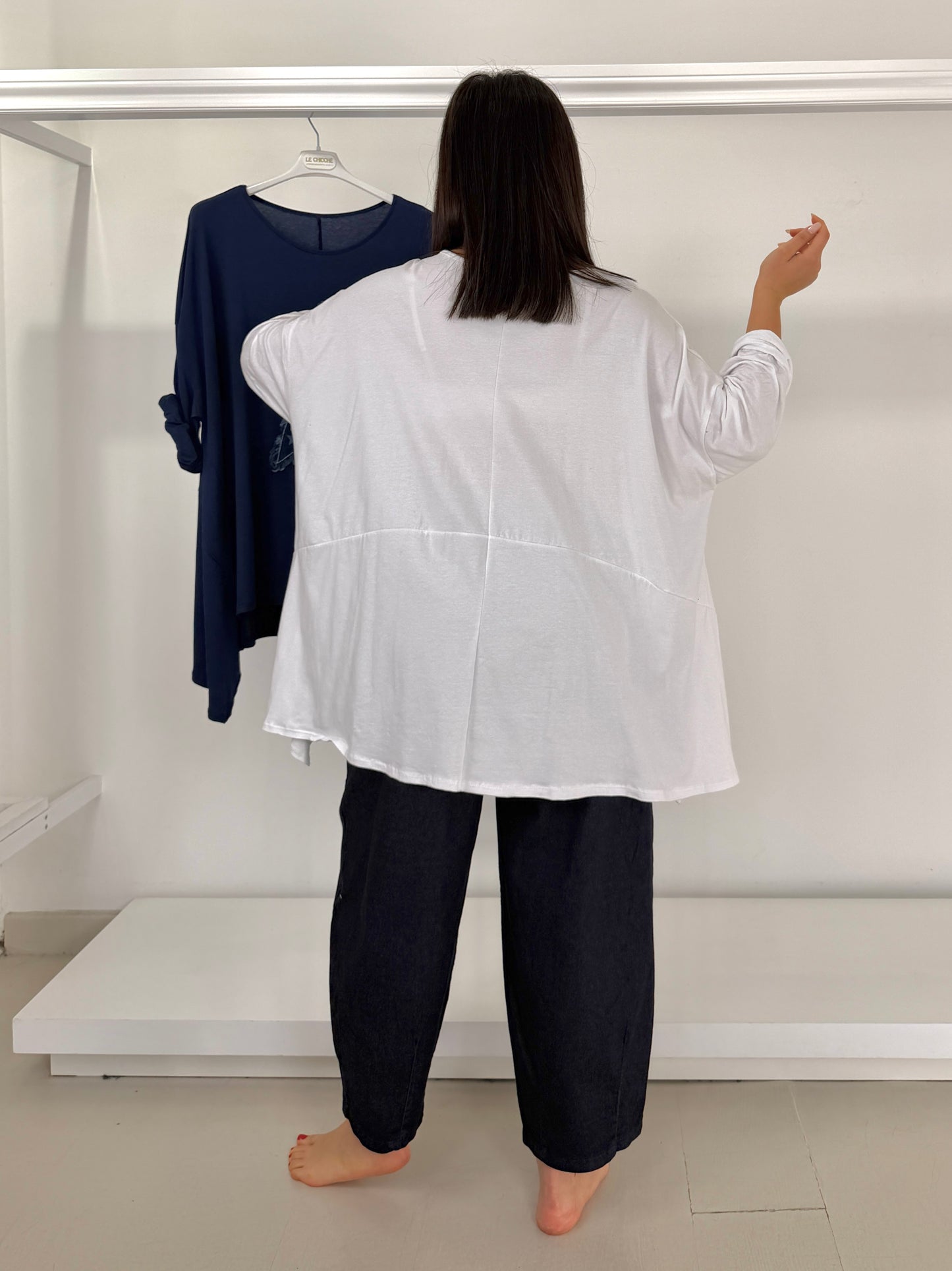 Maglia trapezio stella jeans