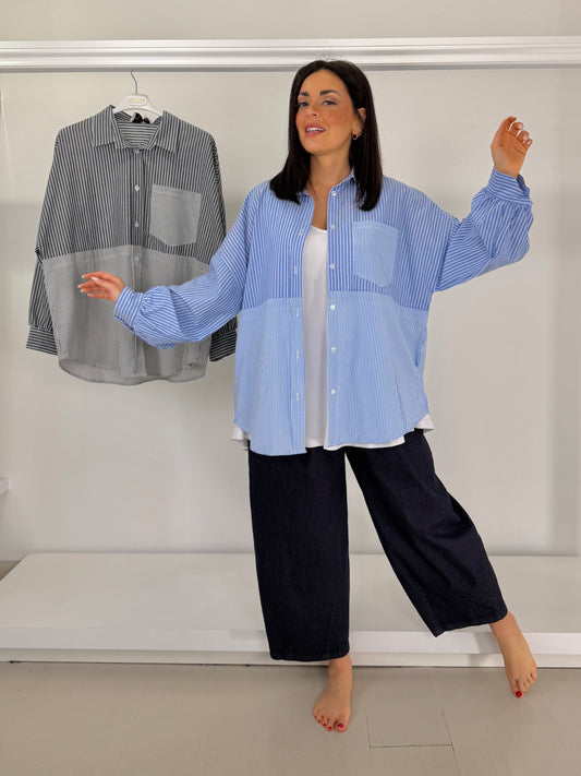 Camicia mix righe