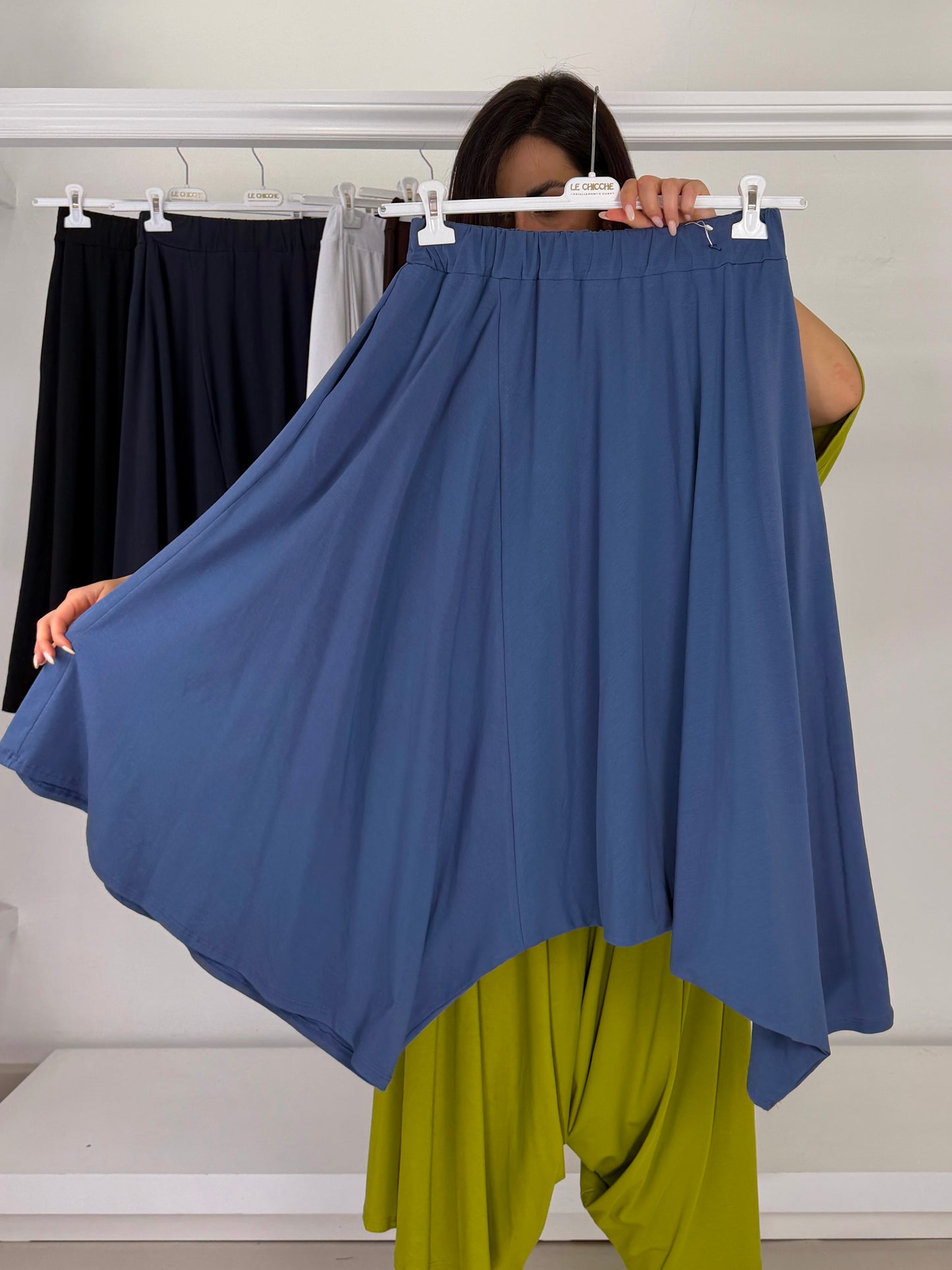 Pantalone cavallo basso in maglina di cotone - versione 1