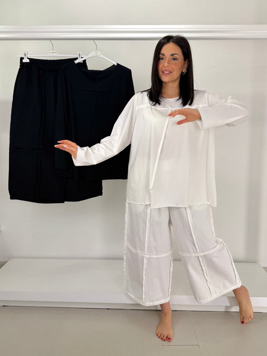 Pantalone motivo tagli