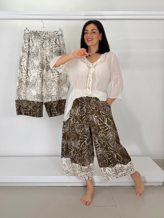 Pantalone ovetto fantasia