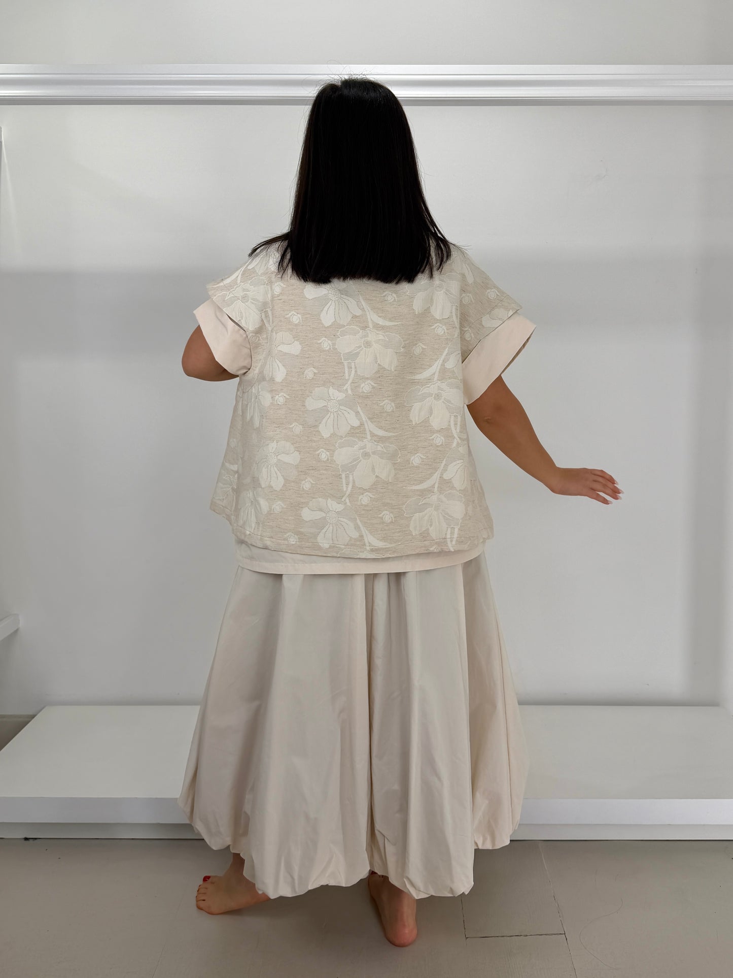 Gilet tessuto lavorato