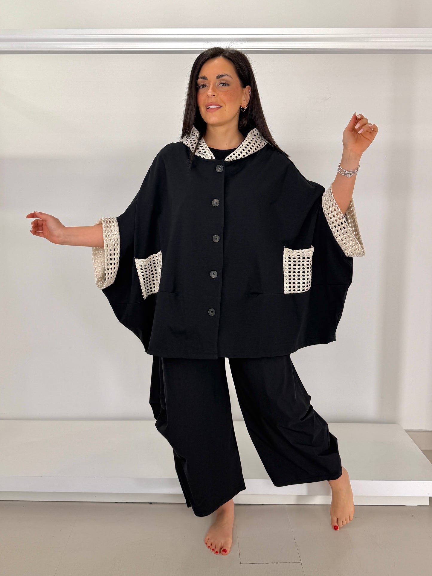 Cappa punto roma inserto a rete