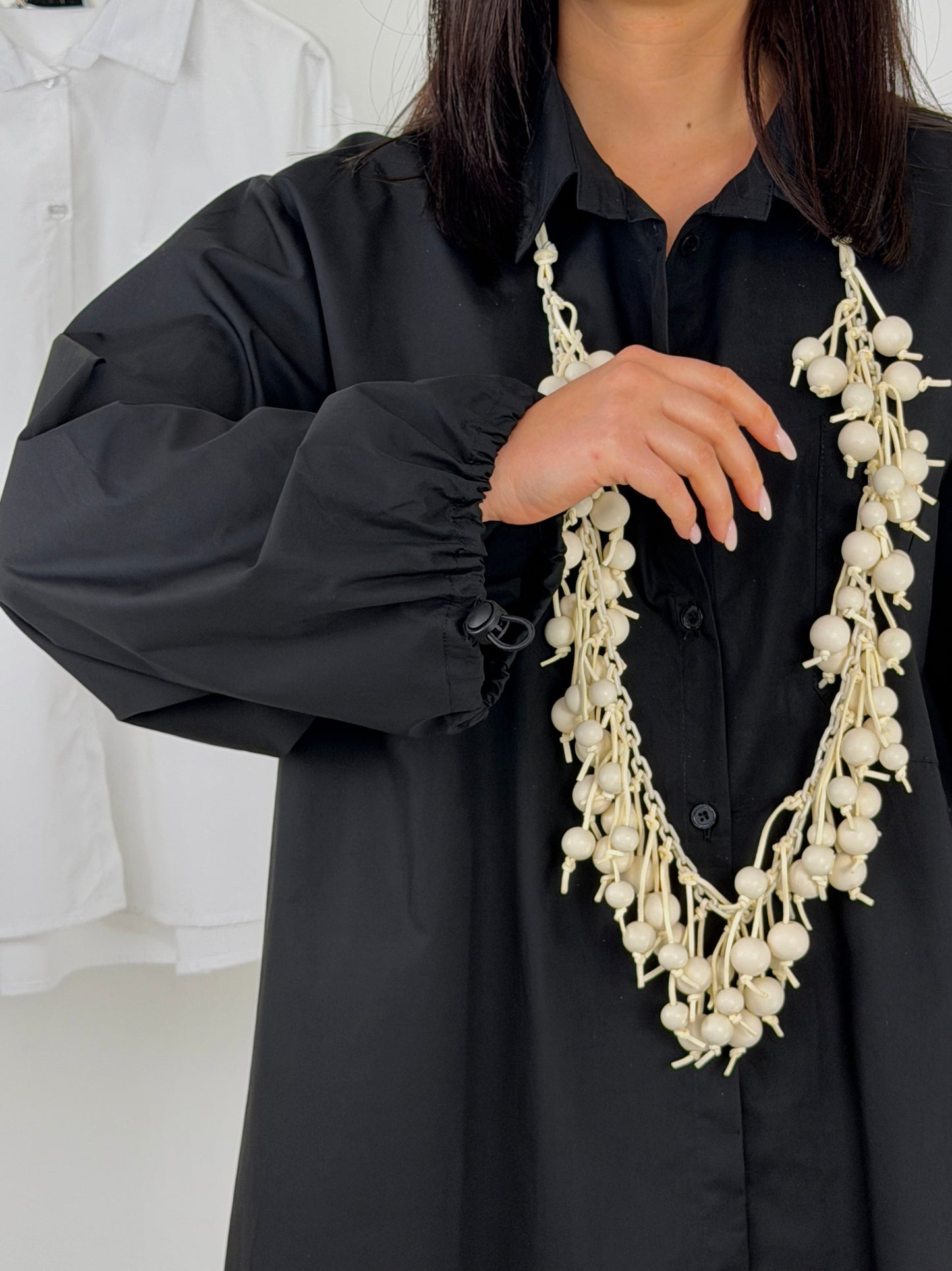 Camicia manica coulisse particolare taschino