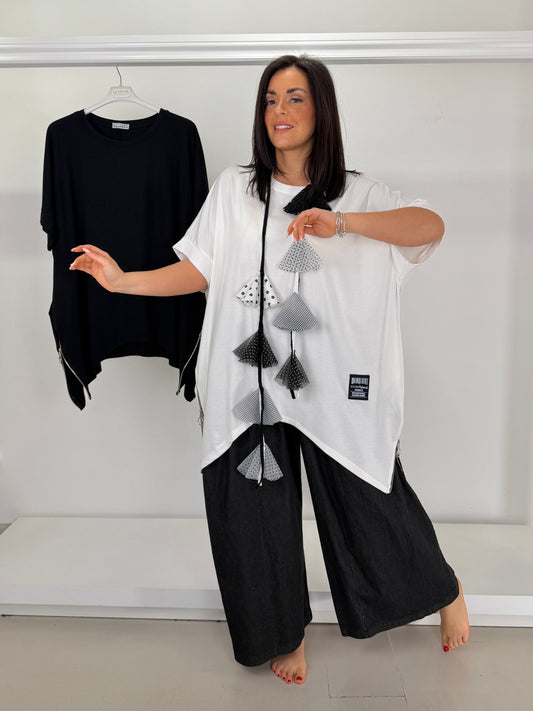 T-shirt due cerniere