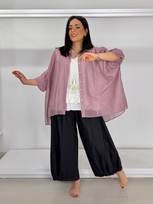 Camicia effetto voile