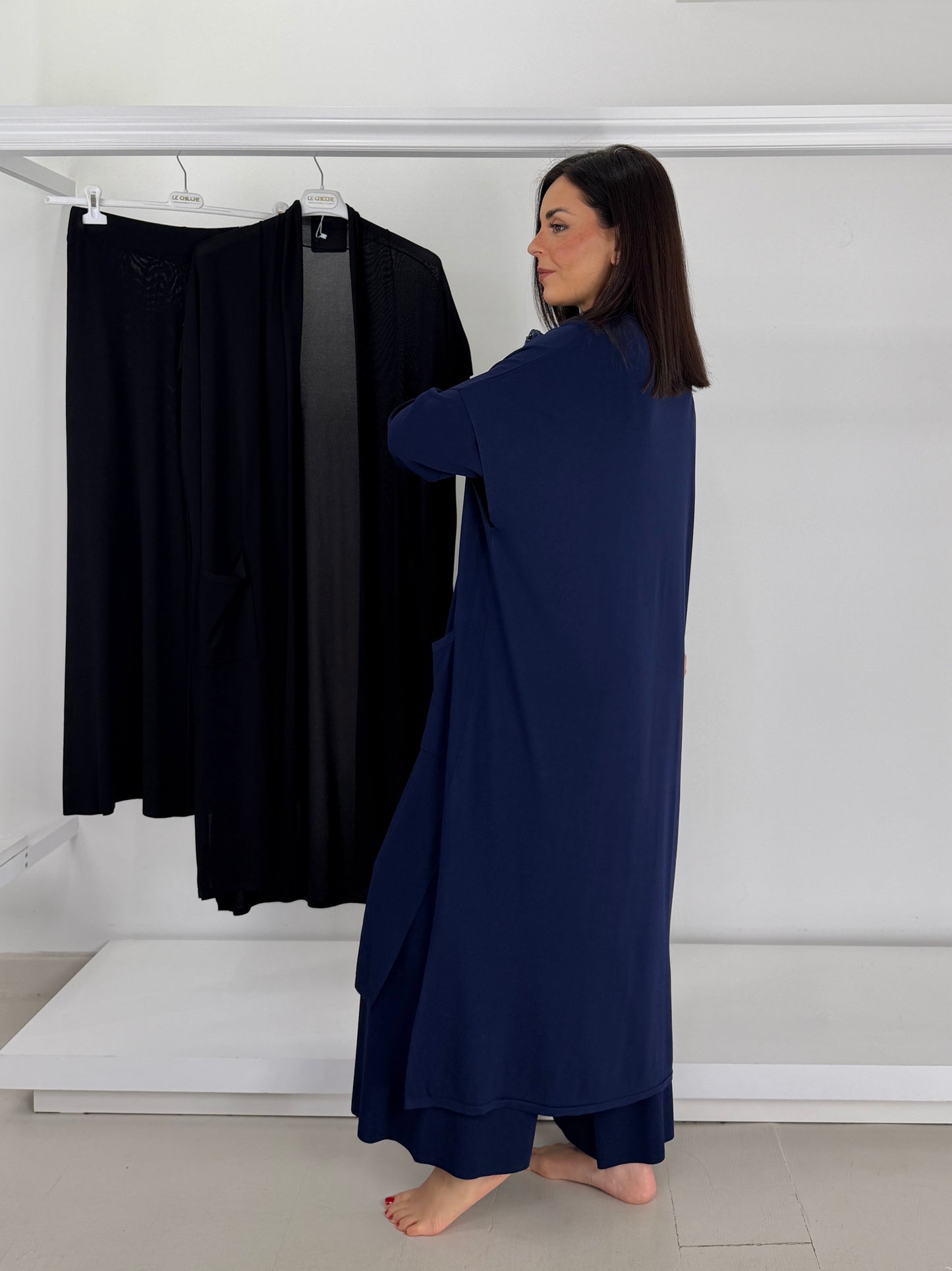 Gilet lungo in filo di viscosa