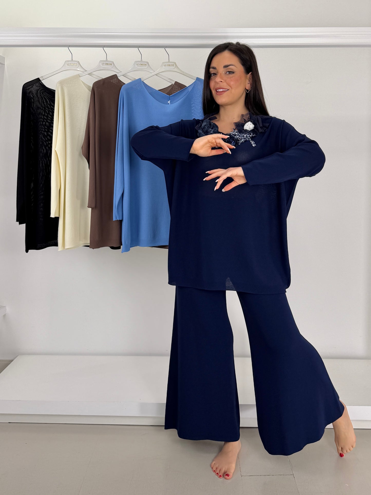 Pantalone in filo di viscosa