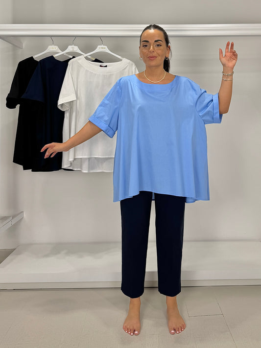 Casacca svasata tessuto camicia