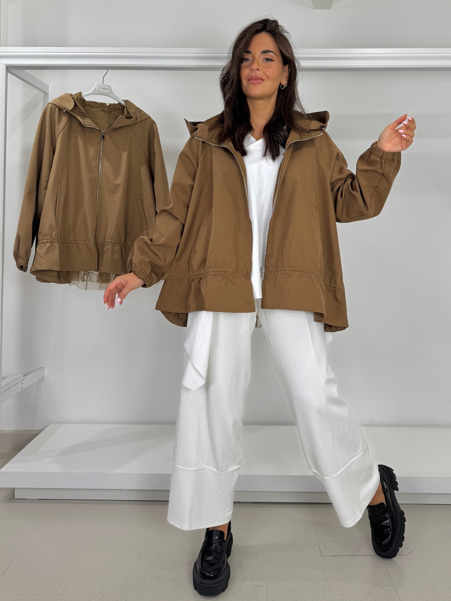 DOLCEMENTE CURVY pantalone a T misto viscosa