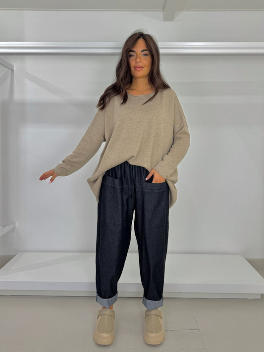 Jeans motivo tasche avanti