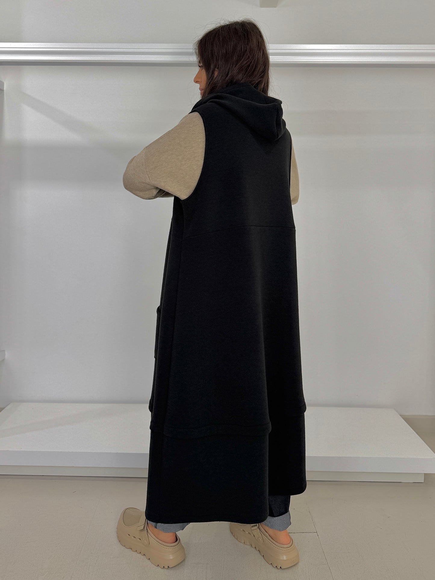 DOLCEMENTE CURVY gilet lungo in maglia