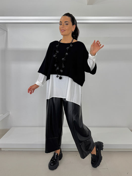 DOLCEMENTE CURVY pantalone a t ecopelle