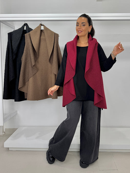 Gilet a ruota - bouclé