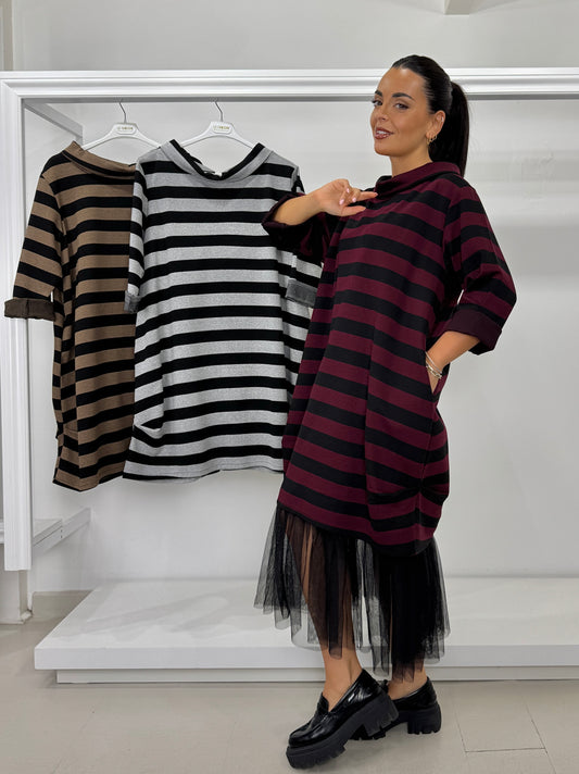 Abito tulle elasticizzato