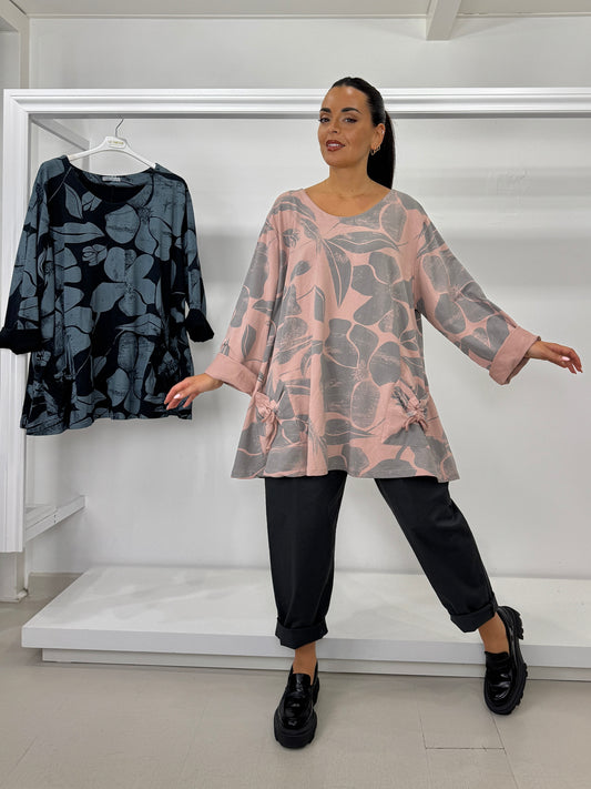 Maglia garzata motivi arricciati