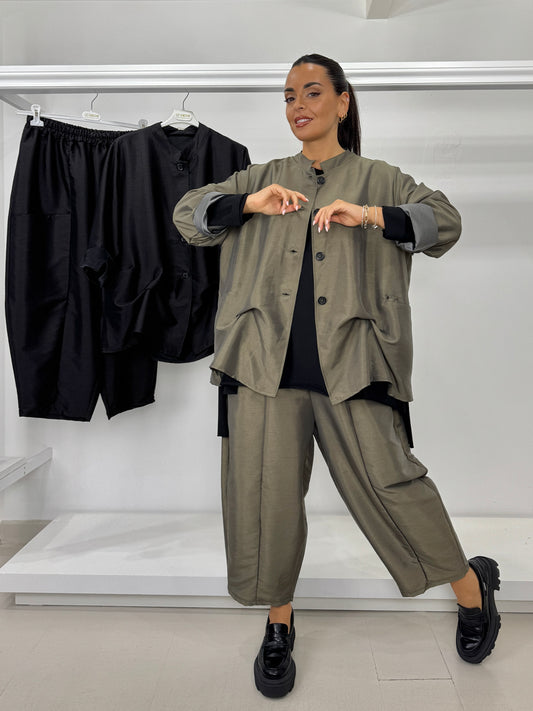 Pantalone ovetto satin