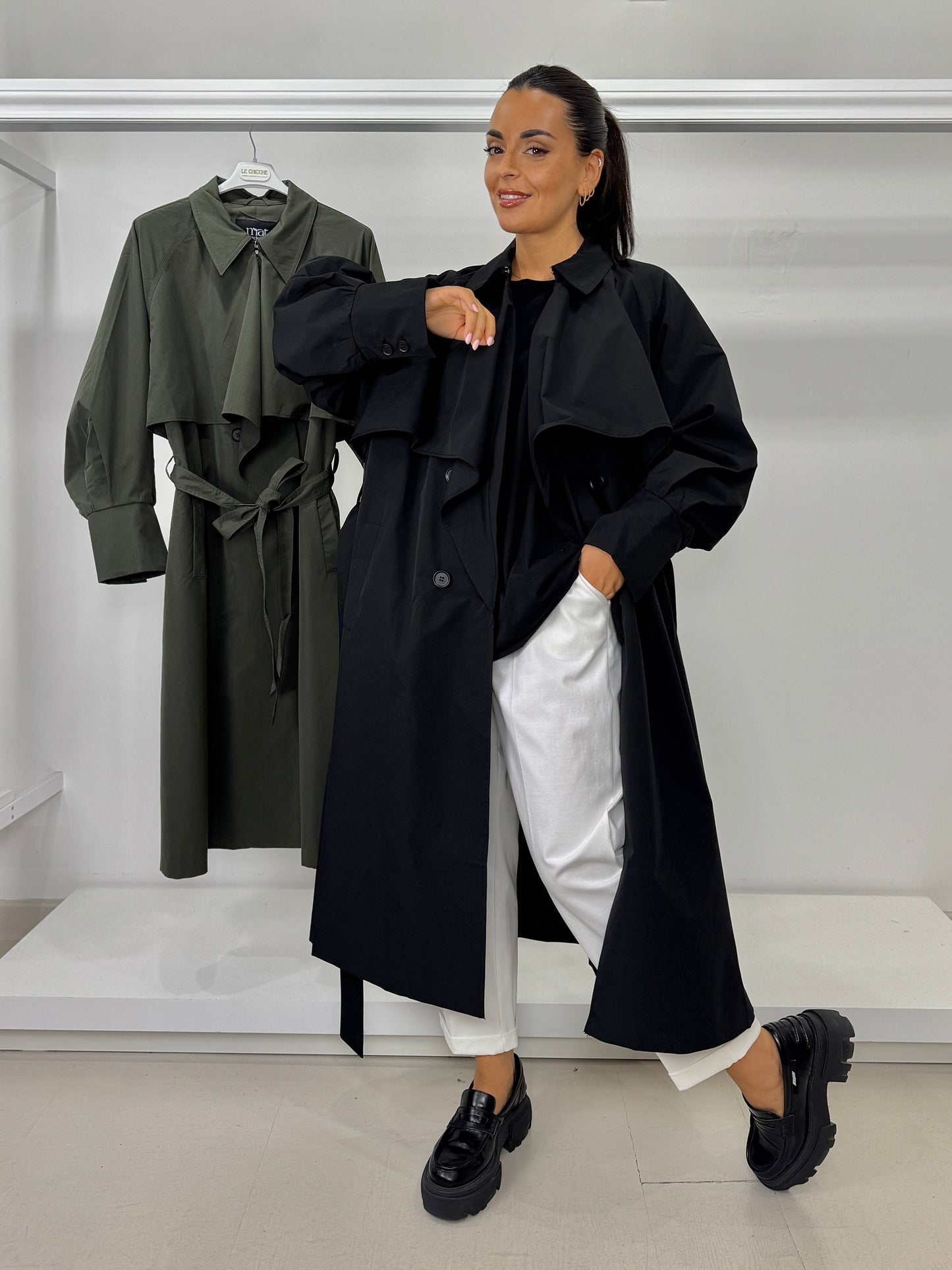 Pantalone basic in punto milano viscosa