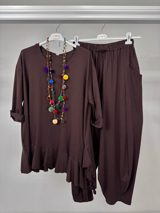 Pantalone maglina tasche a nido