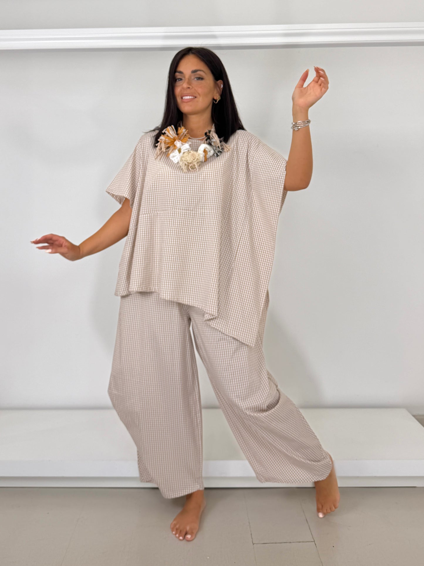 Collana mix fiori - realizzata a mano