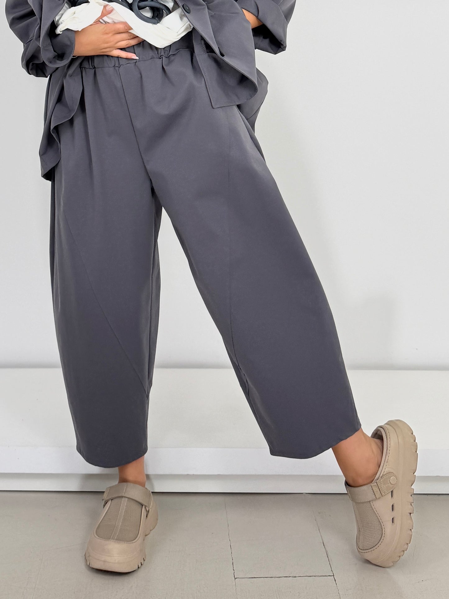 Pantalone punto roma cucitura diagonale