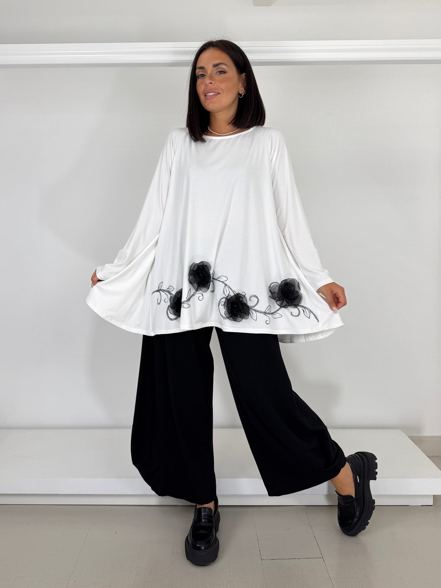 Maglia ruota latte applicazione a mano