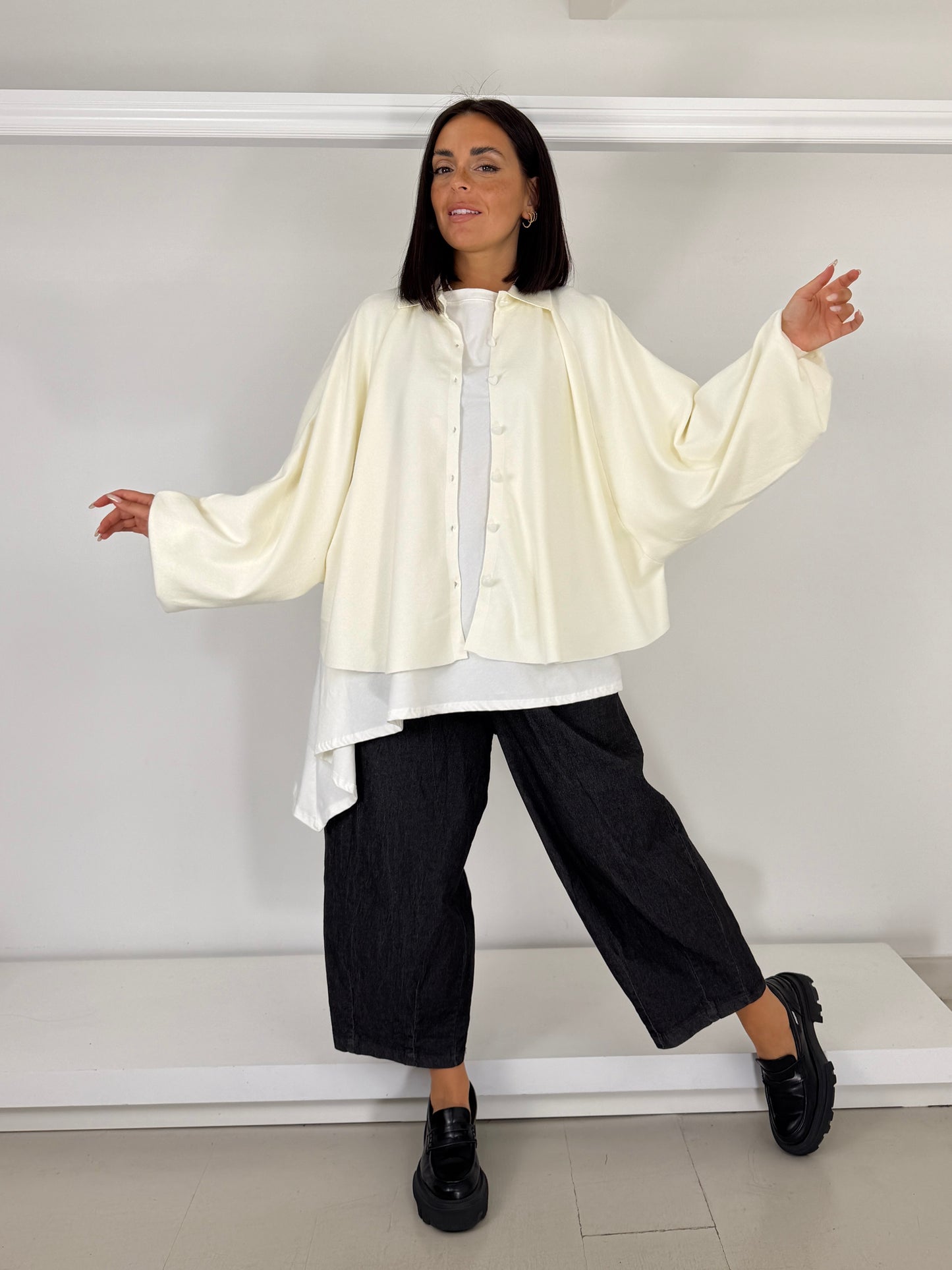 Cardigan bottoncini a cuore