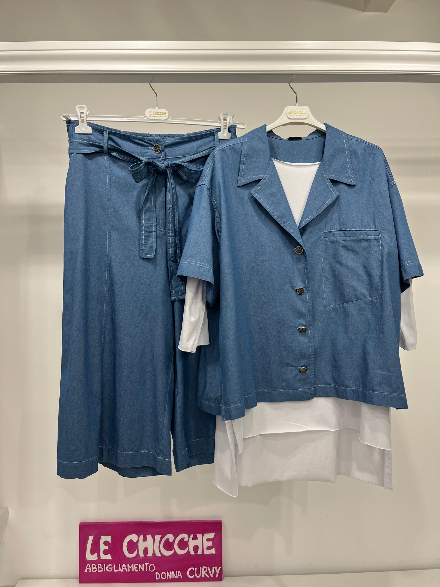 MAT pantalone chambray