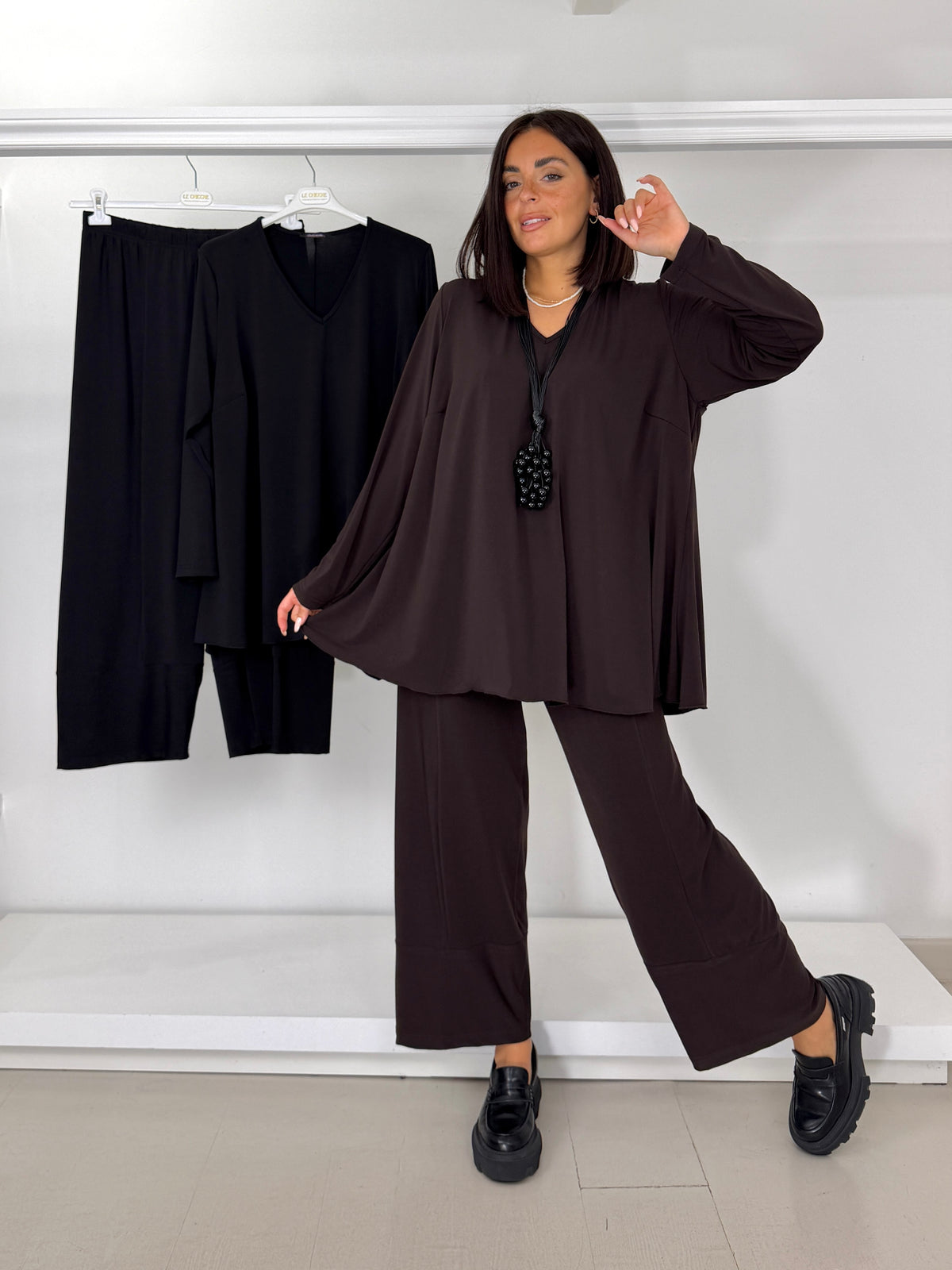 DOLCEMENTE CURVY Casacca svasata tessuto scivolato
