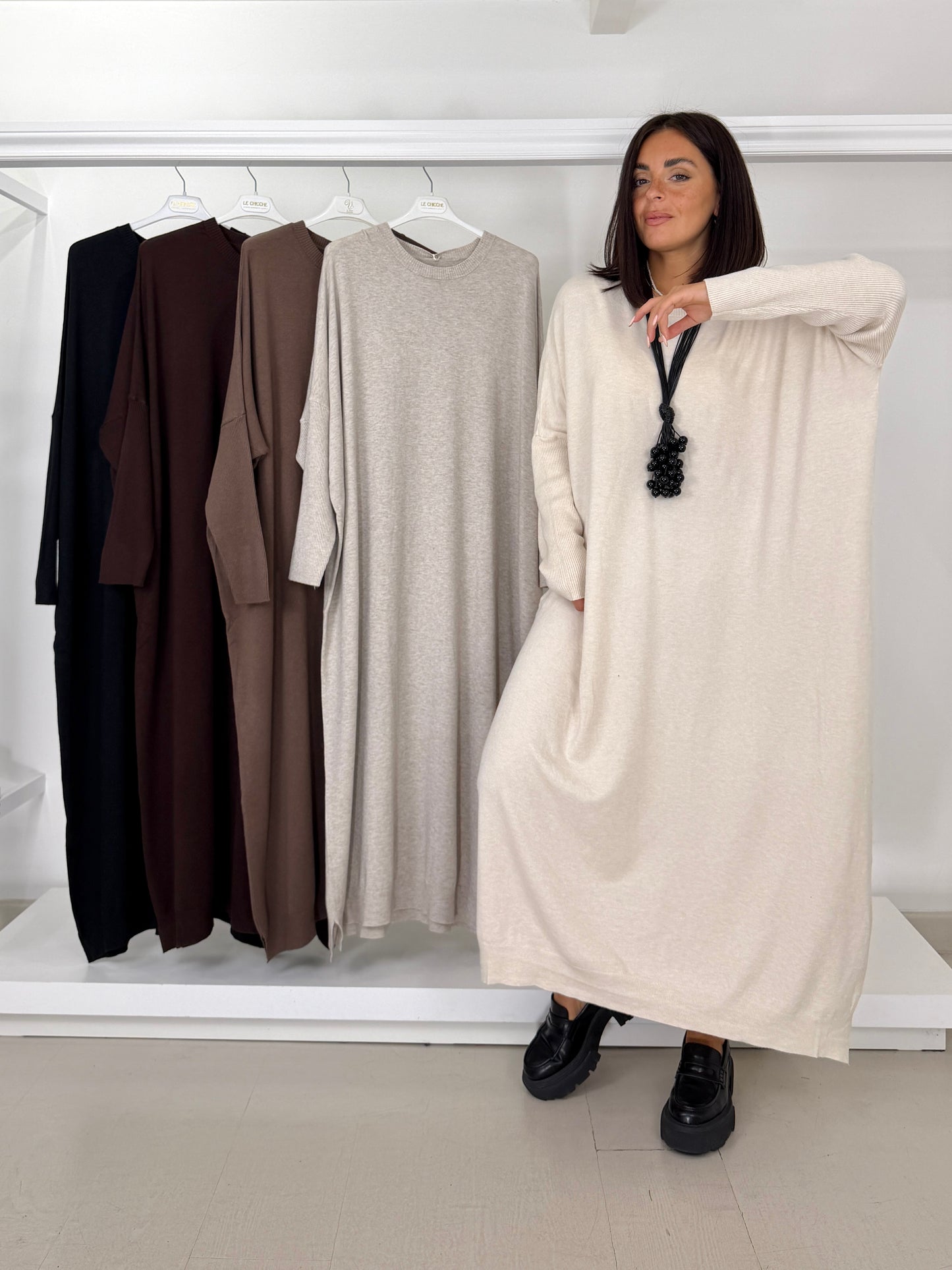 Abito lungo in maglia