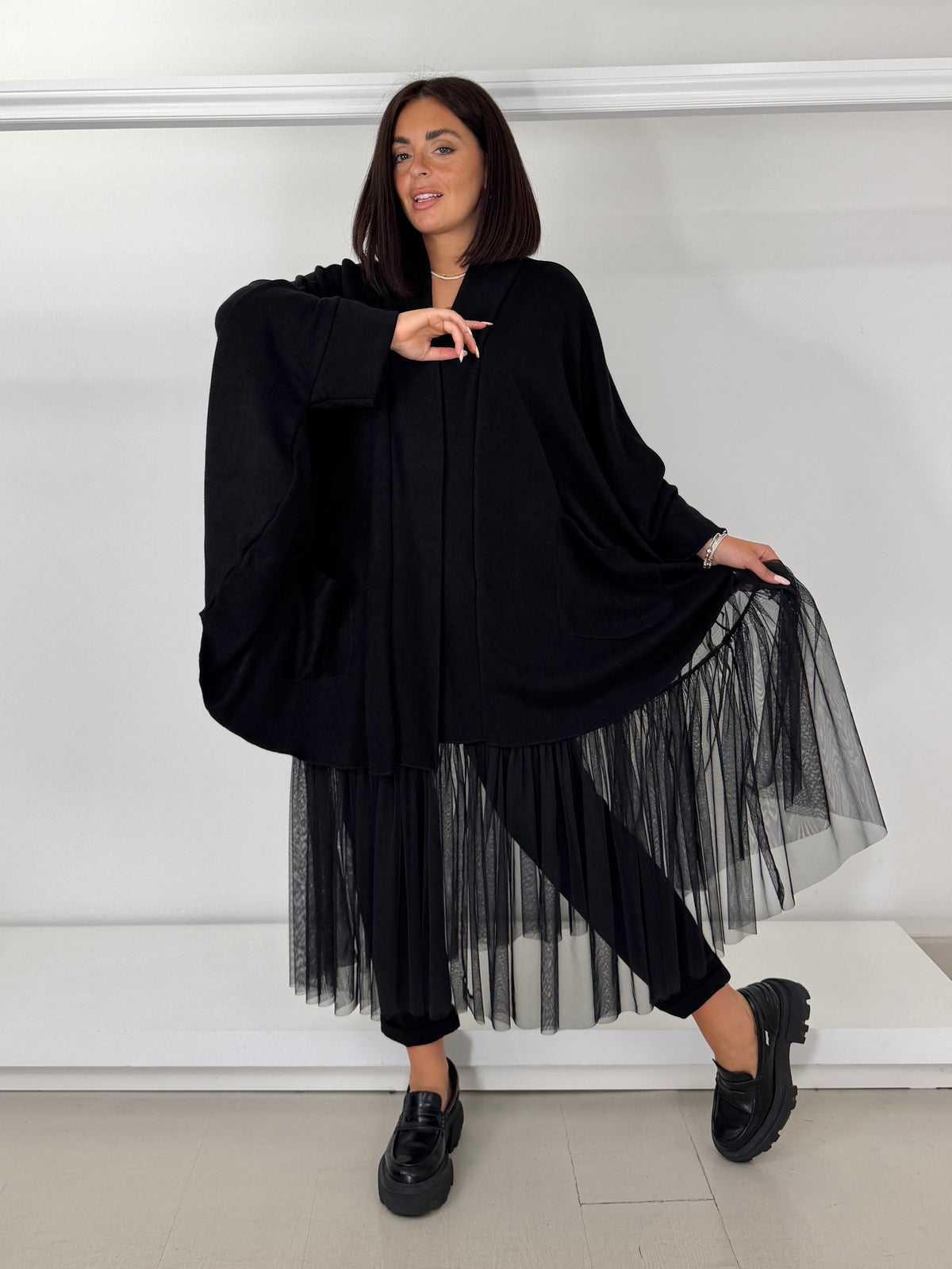 Abito tulle elasticizzato