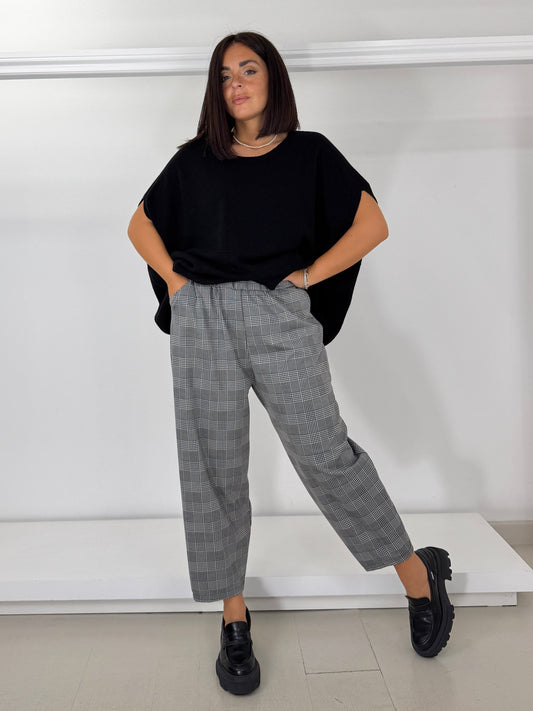 FLO & POI pantalone Principe di Galles