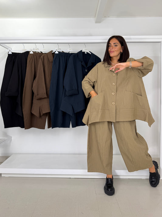 Pantalone ovetto tessuto lavorato