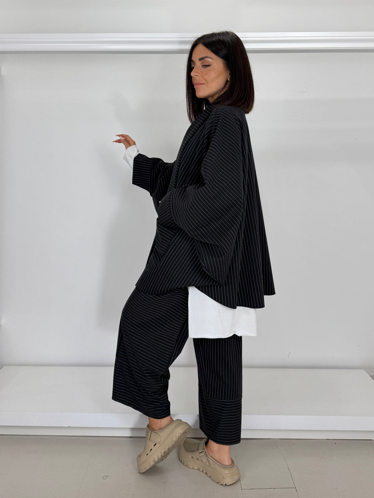 DOLCEMENTE CURVY cardigan gessato