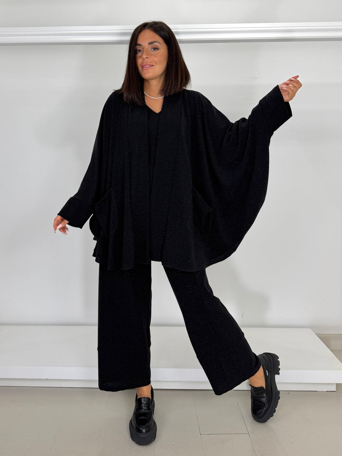 DOLCEMENTE CURVY cardigan in lurex
