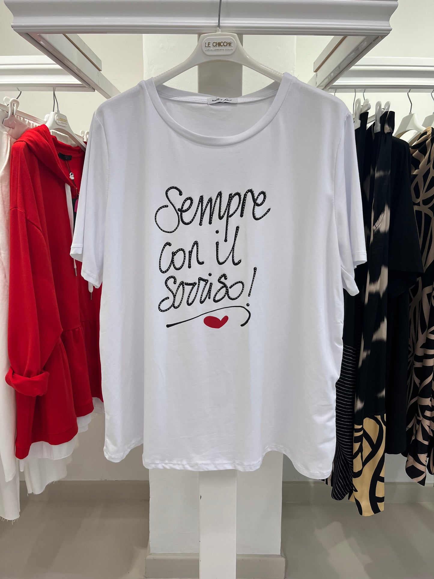 T-shirt "sempre con il sorriso"