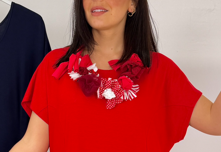 Collana mix fiori - realizzata a mano