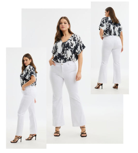 MAT jeans elasticizzato a zampa