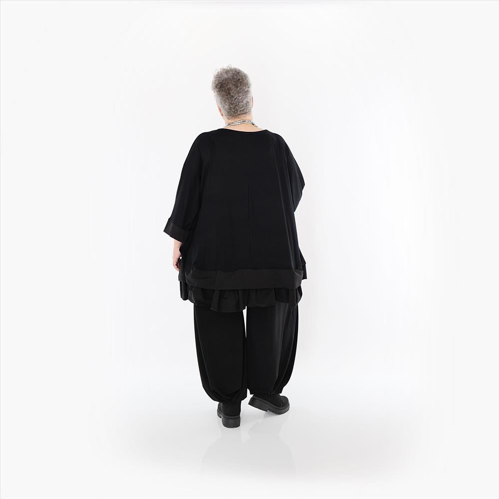 Maxi maglia balze in taffetà