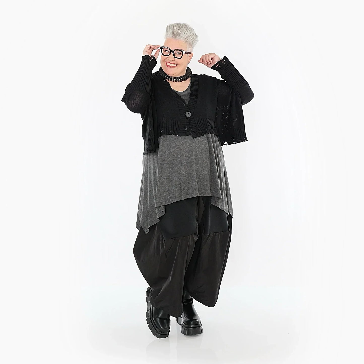 Cardigan coprispalle in filo